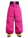 Women's Gsou Snow Urban Slope KneeFlex Cargo Pockets Baggy Snow Pants