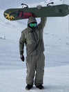 Men's Double Knee Mountain Freestyle Baggy Camo Snow Pants