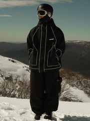 Men's All Weather Mountain Chill Reflective Snow Jacket – Night Skiing & Snowboard