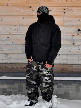Men's Durable Steeze HypeShred Baggy Utility Cargo Snow Jacket
