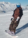 Men's Mountain Freestyle Cargo Pocket Pullover Bomber Snowboard Jacket