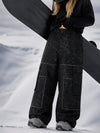 Women's Park Rider Nightline Cargo Pockets Reflective Trim Baggy Snowboard Pants