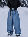 Women's Urban Vibe Workwear-Inspired Rivet-Trim Wide Fit OG Baggy Snowboard Pants