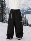 Men's Utility Techline Durable Stretch Cargo Baggy Freestyle Fit Snowboard Pants