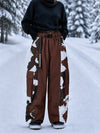 Women's Reflective Wild Motion Colorblock Extra Baggy Snowboard Pants
