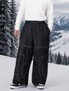 Men's Park Rider Nightline Cargo Pockets Reflective Trim Baggy Snowboard Pants