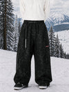Men's Utility Techline Durable Stretch Cargo Baggy Freestyle Fit Snowboard Pants