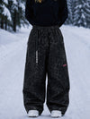 Women's Utility Techline Durable Stretch Cargo Baggy Freestyle Fit Snowboard Pants