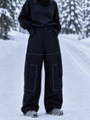 Women's Park Rider Nightline Cargo Pockets Reflective Trim Baggy Snowboard Pants