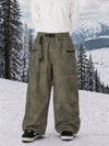 Men's Utility Techline Durable Stretch Cargo Baggy Freestyle Fit Snowboard Pants