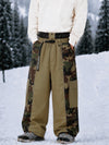 Men's Reflective Wild Motion Colorblock Extra Baggy Snowboard Pants