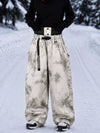 Women's Urban Vibe Workwear-Inspired Rivet-Trim Wide Fit OG Baggy Snowboard Pants