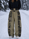 Women's Reflective Wild Motion Colorblock Extra Baggy Snowboard Pants