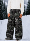 Men's Utility Techline Durable Stretch Cargo Baggy Freestyle Fit Snowboard Pants