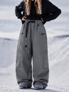 Women's Utility Techline Durable Stretch Cargo Baggy Freestyle Fit Snowboard Pants
