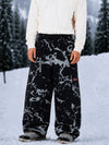 Men's Utility Techline Durable Stretch Cargo Baggy Freestyle Fit Snowboard Pants