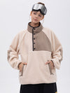 Women's Mountain-Ready Faux Sherpa Adventure Pullover Warm Fleece Sweater