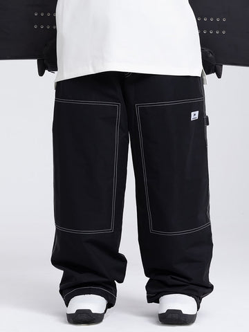 Snowverb Men's Baggy Snow Pants Snowboard Bib Overalls