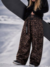 Women's Urban Vibe Workwear-Inspired Rivet-Trim Wide Fit OG Baggy Snowboard Pants
