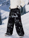 Men's Utility Techline Durable Stretch Cargo Baggy Freestyle Fit Snowboard Pants