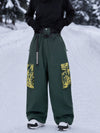 Women's Park Rider Hyper Flux Urban Graffiti Cargo Freestyle Baggy Snowboard Pants