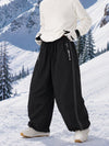 Men's Hyper Flux Extra Baggy Freestyle Snowboard Pants with Side Zip Graffiti Panel