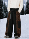 Men's Reflective Wild Motion Colorblock Extra Baggy Snowboard Pants