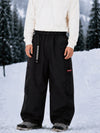 Men's Utility Techline Durable Stretch Cargo Baggy Freestyle Fit Snowboard Pants