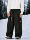 Men's Utility Techline Durable Stretch Cargo Baggy Freestyle Fit Snowboard Pants