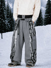 Men's Reflective Wild Motion Colorblock Extra Baggy Snowboard Pants