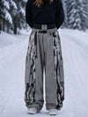 Women's Reflective Wild Motion Colorblock Extra Baggy Snowboard Pants
