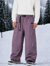 Men's Utility Techline Durable Stretch Cargo Baggy Freestyle Fit Snowboard Pants