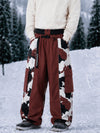 Men's Reflective Wild Motion Colorblock Extra Baggy Snowboard Pants