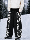 Men's Reflective Wild Motion Colorblock Extra Baggy Snowboard Pants