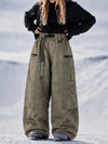 Women's Utility Techline Durable Stretch Cargo Baggy Freestyle Fit Snowboard Pants