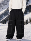 Men's Park Rider Nightline Cargo Pockets Reflective Trim Baggy Snowboard Pants