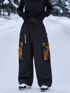 Women's Park Rider Hyper Flux Urban Graffiti Cargo Freestyle Baggy Snowboard Pants