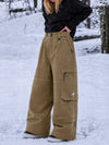 Women's Utility Wild Soul Crew Heavy Stitch Cargo Baggy Fit Snowboard Pants
