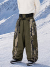 Men's Reflective Wild Motion Colorblock Extra Baggy Snowboard Pants