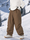 Men's Workwear Raw Utility Rivet Denim Snowboarding Pants – Oversized Fit with Double Back Pocket