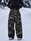 Women's Park Rider Nightline Cargo Pockets Reflective Trim Baggy Snowboard Pants
