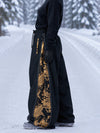 Women's Hyper Flux Extra Baggy Freestyle Snowboarding Pants with Side Zip Graffiti Panel
