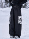 Women's Park Rider Hyper Flux Urban Graffiti Cargo Freestyle Baggy Snowboard Pants