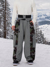 Men's Reflective Wild Motion Colorblock Extra Baggy Snowboard Pants