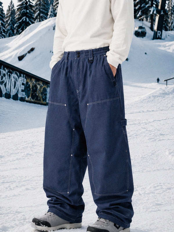 Men's UrbanCraft Freeride Utility Baggy Snowboard Pants with Reinforced Panels