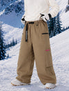 Men's Utility Techline Durable Stretch Cargo Baggy Freestyle Fit Snowboard Pants