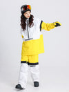 Men's Cosone Powdreamer Half Zipper Colorblock Anorak Snow Jacket & Pants Set