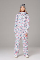 Women's Searipe Chic One Piece Ski Suits Winter Jumpsuit Snowsuits