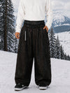 Men's Urban Vibe Workwear-Inspired Rivet-Trim Wide Fit OG Baggy Snowboard Pants