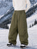 Men's Workwear Raw Utility Rivet Denim Snowboarding Pants – Oversized Fit with Double Back Pocket